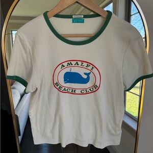 Mother itty bitty ringer Amalfi beach tee shirt